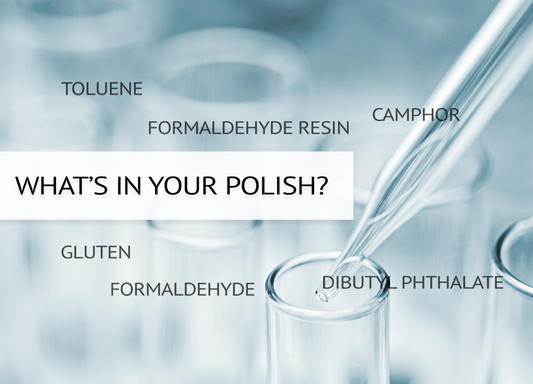 beneath the label: what goes in your polish and on your nails?