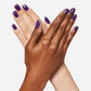 No. 91 California Raisin Purple Nail Polish - Vegan Nail Polish - hands