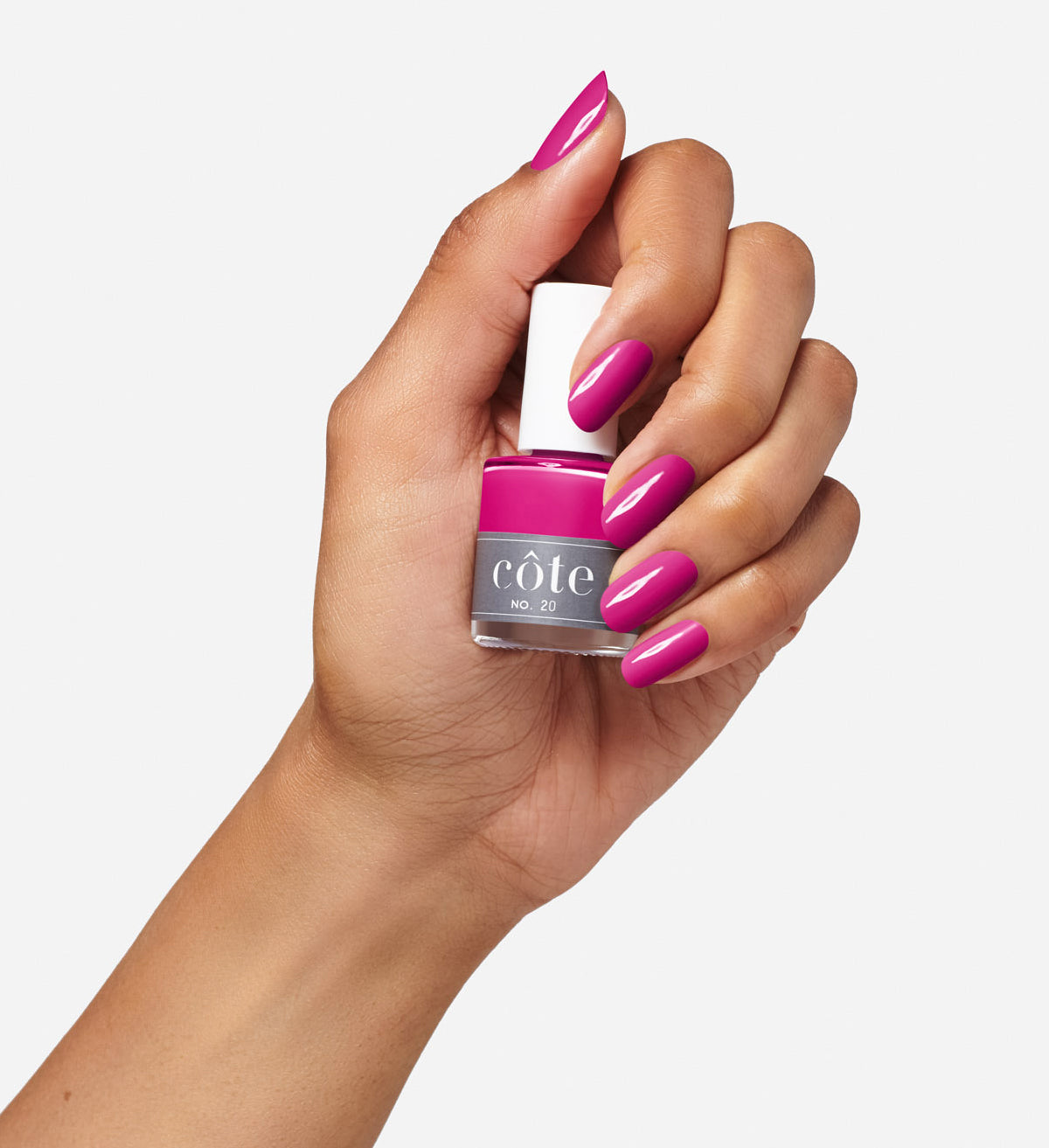 No. 20 Deep Dark Fuchsia Nail Polish - Vegan Nail Polish - Fuchsia Nails