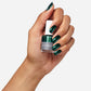 No. 70 Shimmery Ocean Green Nail Polish - Vegan Nail Polish - hand