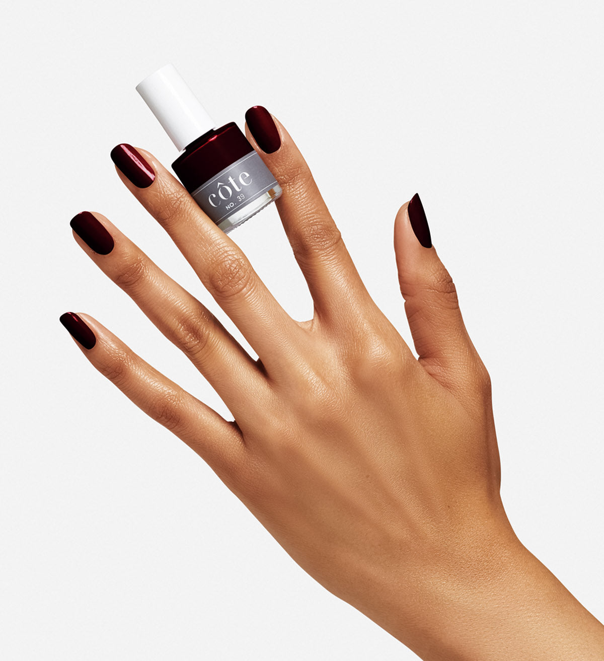 On The Burgundy Nail Polish Manicure Trend 2021
