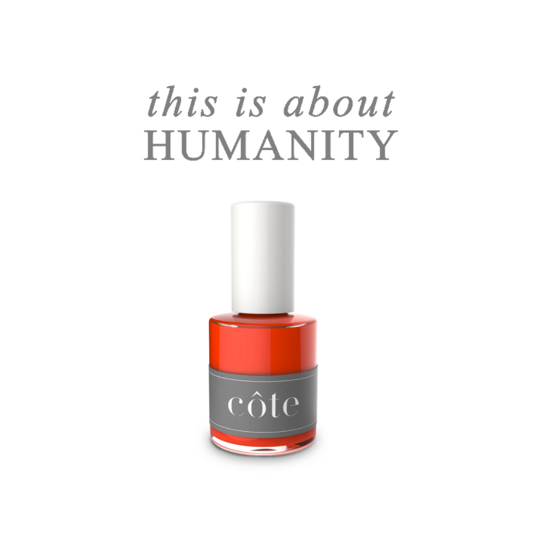 No. 50 Fiery Orange Red Nail Polish - Non Toxic Nail Polish - this is about humanity